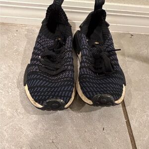 adidas NMD Black and Cream Knit Sneakers